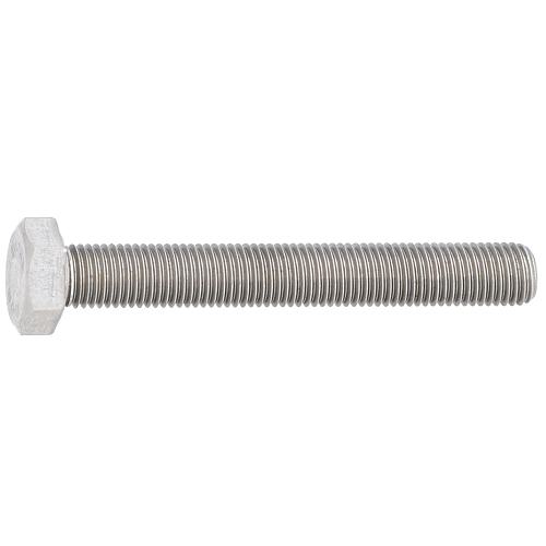 Hex screws, fine thread DIN 961 stainless steel A2 M10 Standard 1