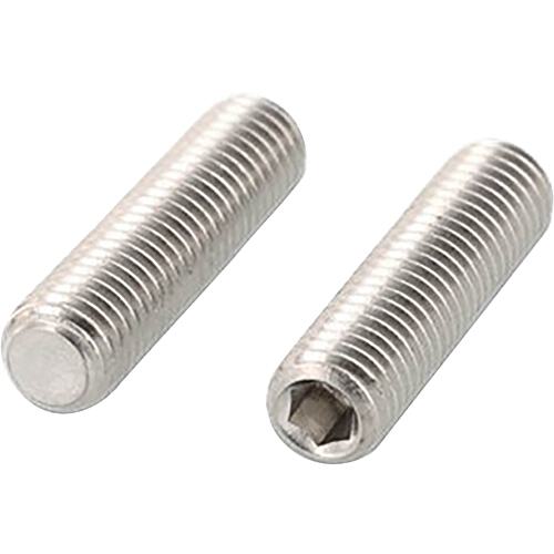 Threaded pins with hexagon socket and truncated cone 45H according to DIN EN ISO 4026 galvanised annealed M 4