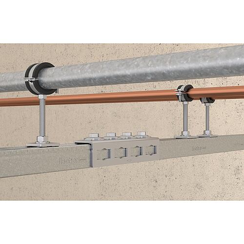Raccord de rail Fischer PFUF OC Anwendung 1