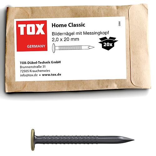 TOX Picture nail Home Classic with brass head Anwendung 5