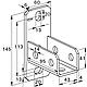 Longitudinal saddle flange, fits mounting rail FUS Standard 2