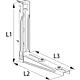 Bracket for air-conditioning unit, powder-coated steel Standard 2