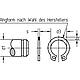 Locking rings for shafts DIN 471 Standard