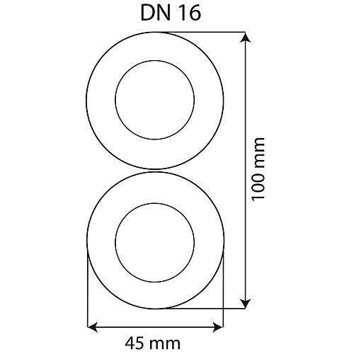 Flexible solaire 2 en 2, DN 16