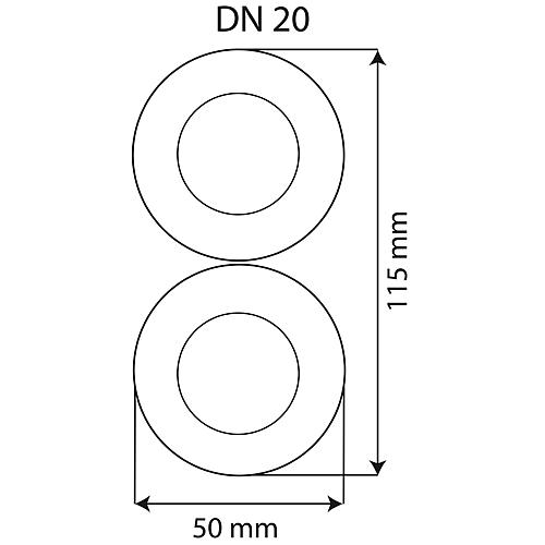 Edelstahl-Spiralrohr mit Isolierung DN 20