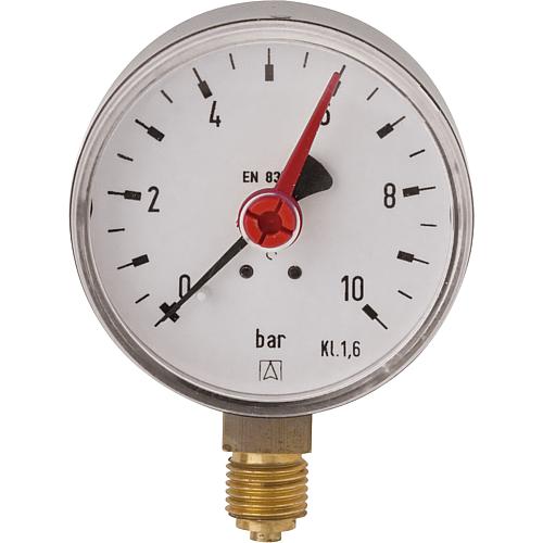 Rohrfedermanometer Solar ø 63 mm, DN8 (¼“) radial Standard 1