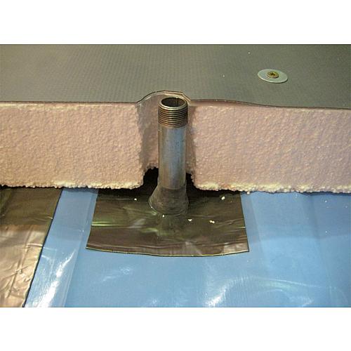 Air seal sleeves with aluminium butyl adhesive collars