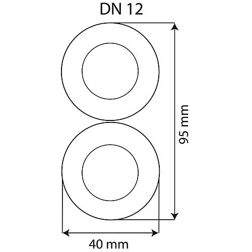 Edelstahl-Spiralrohr mit Isolierung DN 15