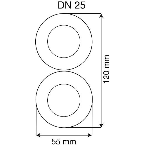 Stainless steel spiral tube with insulation DN 25 Standard 3