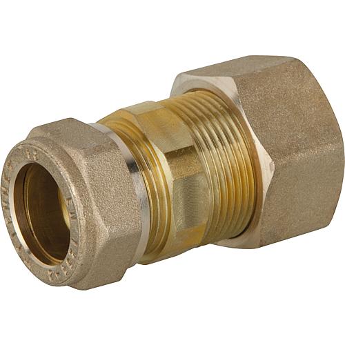 Screw connection for spiral tube DN20 x 22mm KRV, brass, with Graphite high-temperature seal