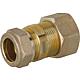 Screw connection for spiral tube DN25 x 22mm KRV, brass, with Graphite high-temperature seal