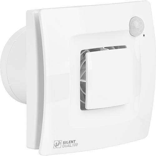 Silent Dual 100 small space ventilator (V = up to 90 m³/h), with intelligent control Standard 1