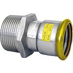 Gas ET junction piece stainless steel press fitting