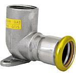 Gas 90° IT ceiling elbow stainless steel press fitting