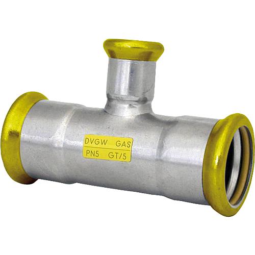 Gas reduced T-piece stainless steel press fitting Standard 1