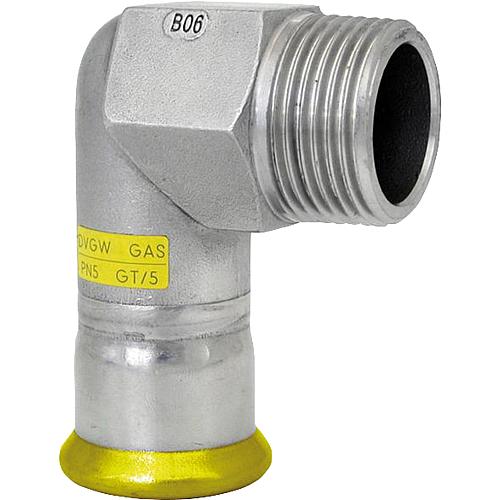 Gas 90° junction elbow (ET) stainless steel press fitting Standard 1