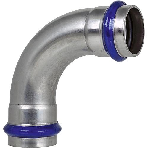 Stainless-steel press fittings, V-contour, elbow 90° (i x i) Standard 1