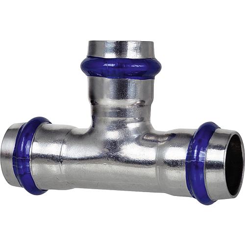 Stainless-steel press fittings, V-contour, T-piece