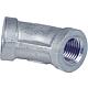 stainless steel
Threaded fitting 
Bracket 45° (IT x IT)