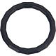 Stainless steel press fitting EPDM contour sealing ring, black, 15 mm, for drinking water