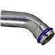Stainless-steel press fittings, V-contour, elbow 45° (i x e)
