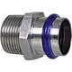 Stainless-steel press fittings, V-contour, junction piece (ET)